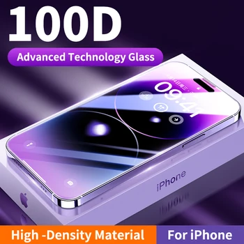 100D Пълно покритие От Закалено стъкло За iPhone 14 11 12 13 Pro Max XR X Защитно фолио За екран На iPhone 14 Pro Max Изогнутое Защитно стъкло