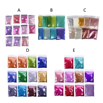 11 Цвята Нокти DIY Смола Блясък, Пайети Crystal UV Епоксидна Смола Производство на Бижута Мухъл Пълнител Блясък Гланц за Занаяти Смола