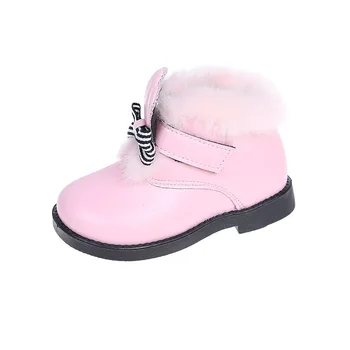 CMSOLO/Обувки, Детски Нова Мода зимни обувки на равна подметка, сладък Обувки за Момичета, Размери от 21-30, Запазване на топлината, Зимни Обувки, Детски обувки,...