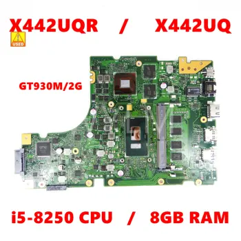 Използва се X442UQR i5-8250 ПРОЦЕСОР 8G Ram ПАМЕТ GT930M/2G дънна Платка За Asus VivoBook 14 X442UAR X442UQR X442UN X442UR X442UA дънна Платка на лаптоп